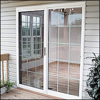 Photo of vinyl patio doors